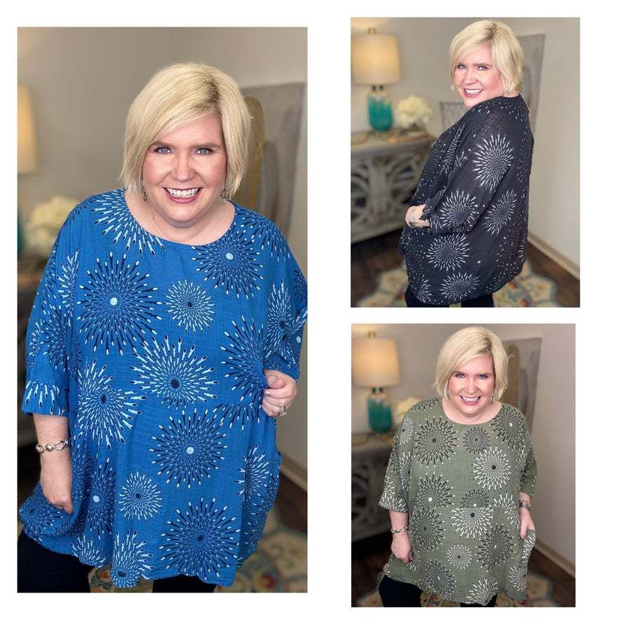Firecracker Curvy Top-3 Colors!