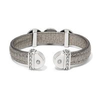 Brighton | Mosaic Two Tone Leather Disc Cuff Bracelet