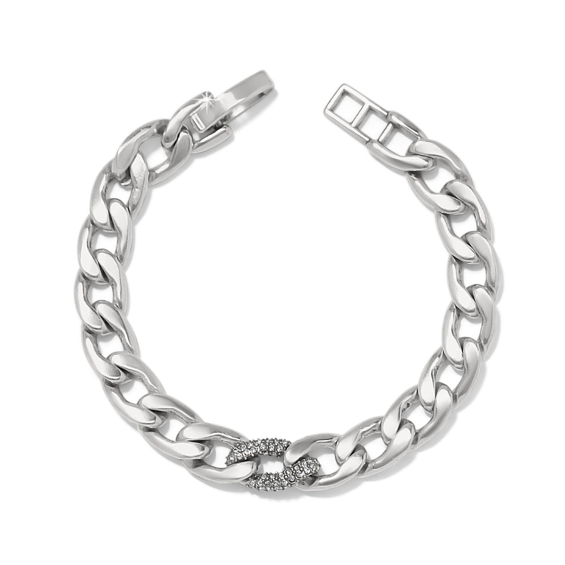 Brighton | Cleo Pave Link Bracelet-Silver