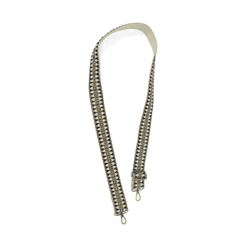 Black Studded Guitar Strap