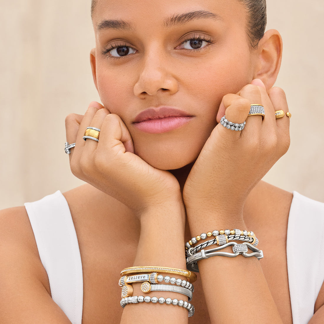 Brighton | Meridian Solis Duo Bracelet-Two Tone