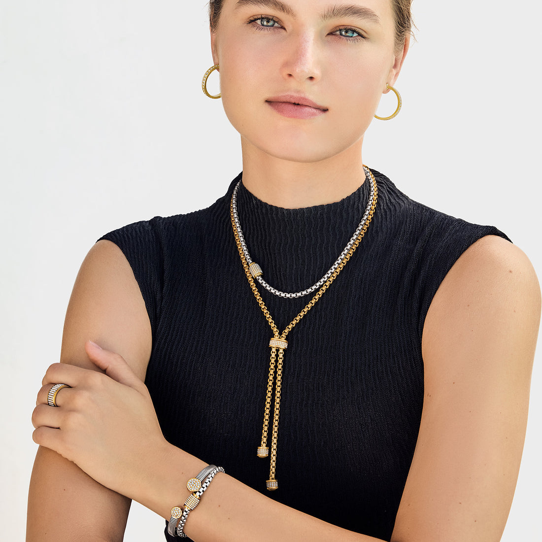 Brighton | Meridian Solis Duo Bracelet-Two Tone