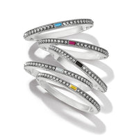 Brighton | Pretty Tough Gem Hinged Bangle-Black