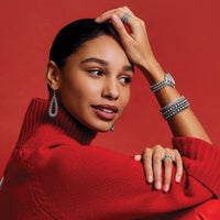 Brighton | Pretty Tough Gem Hinged Bangle-Black