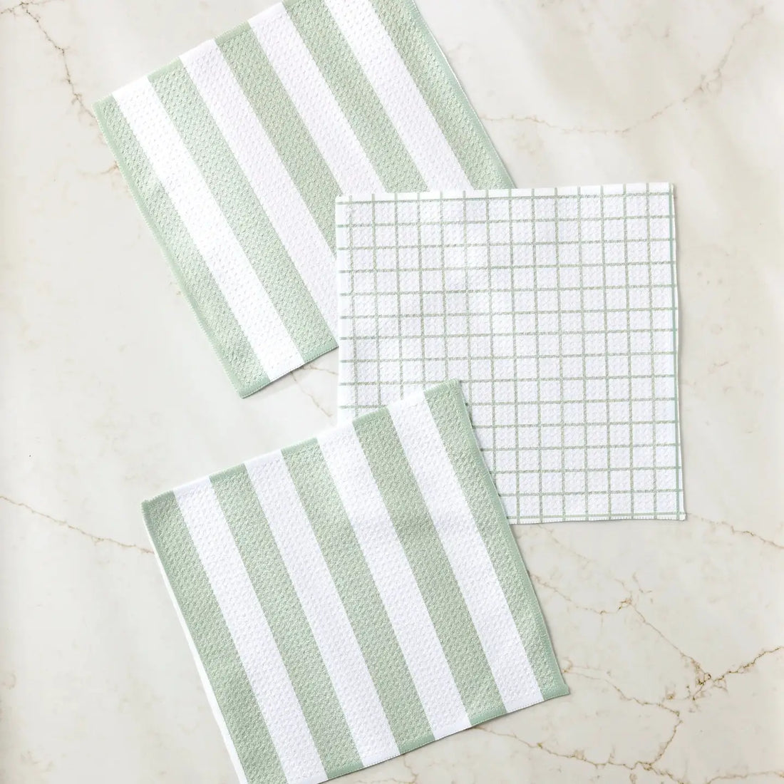Geometry Sweet Mint Dishcloth Set