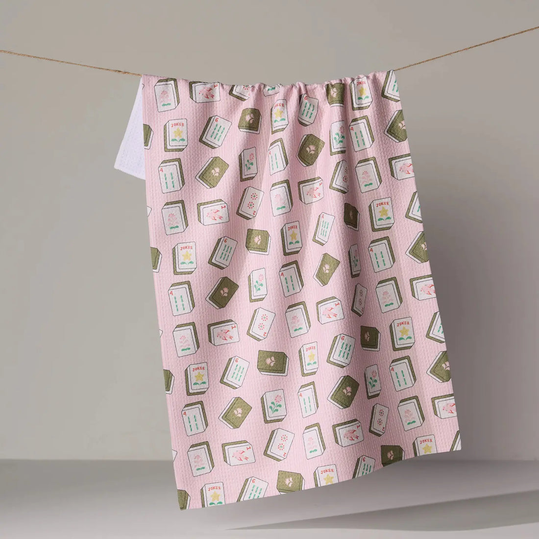 Geometry Flower Tiles Tea Towel