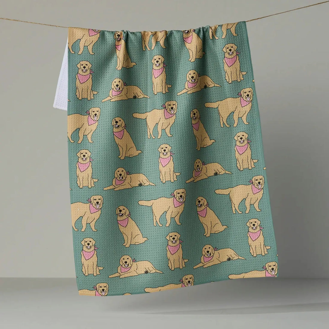 Geometry Golden Days Tea Towel