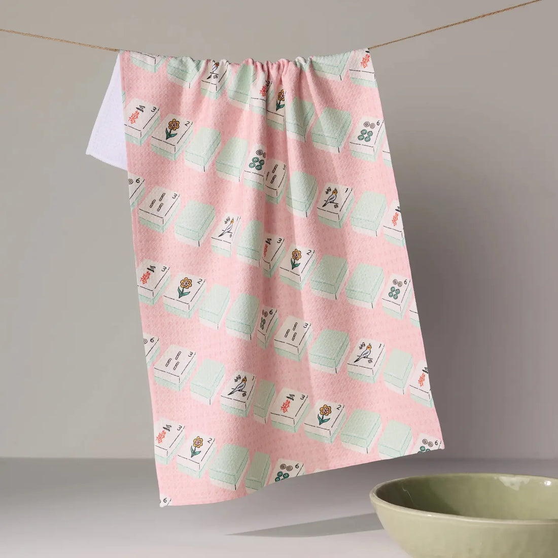 Geometry Tile Parade Tea Towel