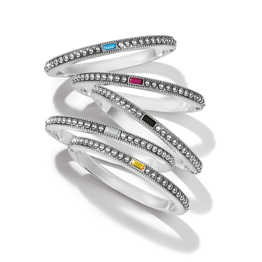Brighton | Pretty Tough Gem Hinged Bangle- Crystal
