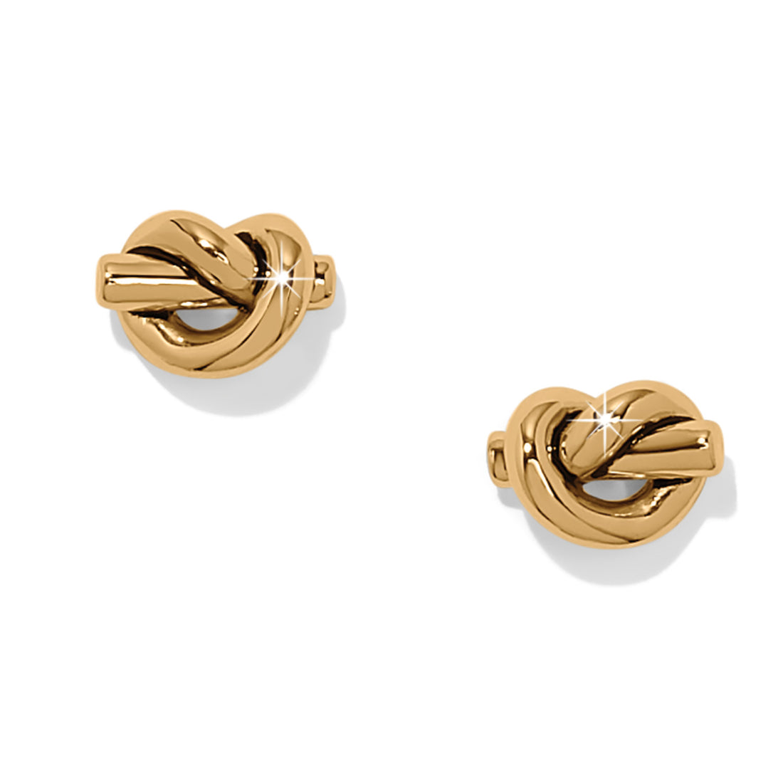 Brighton | Interlok Single Knot Mini Earrings-Gold