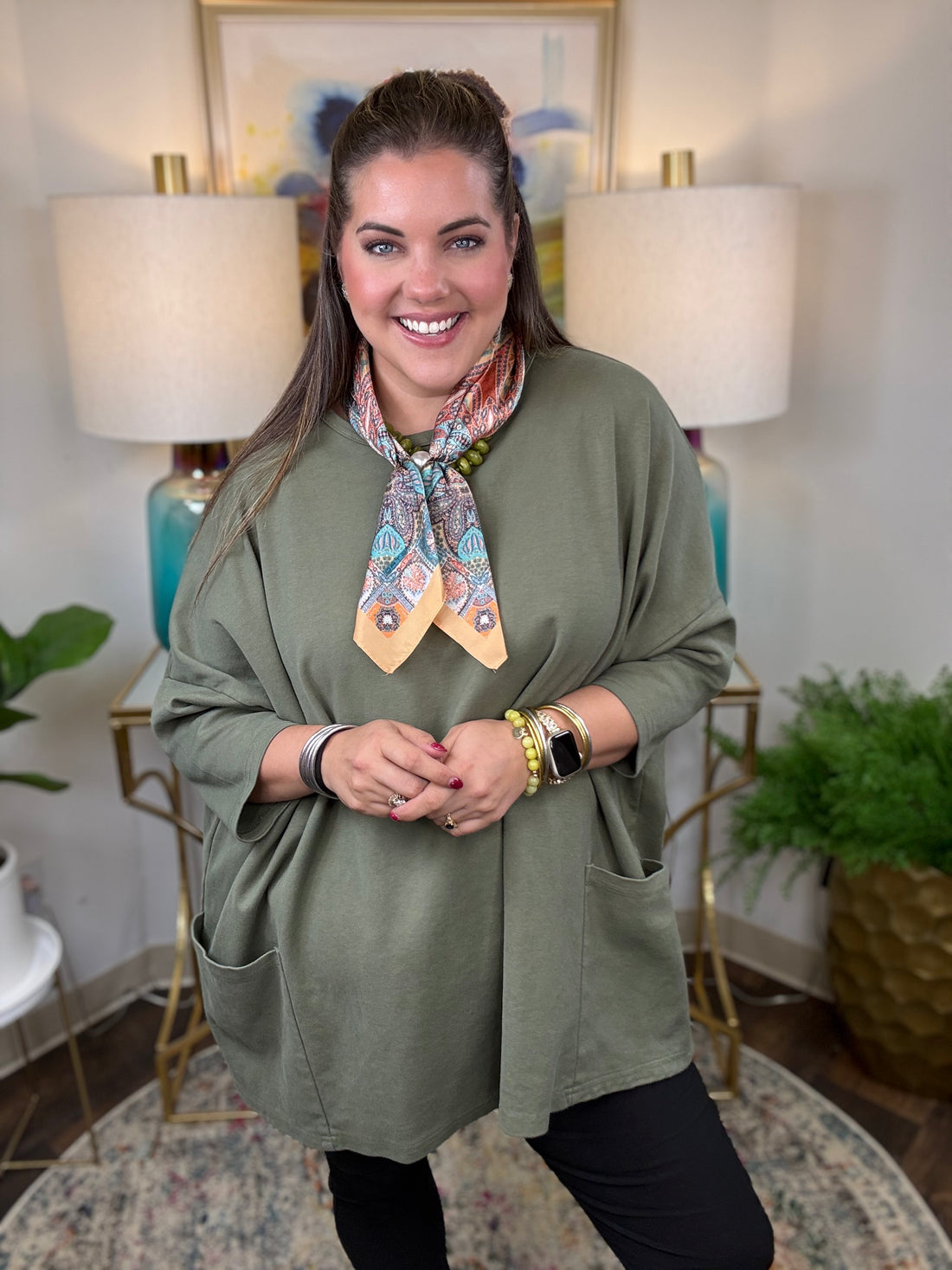 Cut Loose | Asked And Answered Curvy Tunic