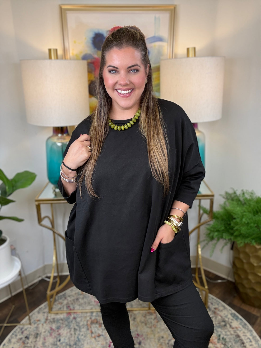 Cut Loose | Asked And Answered Curvy Tunic