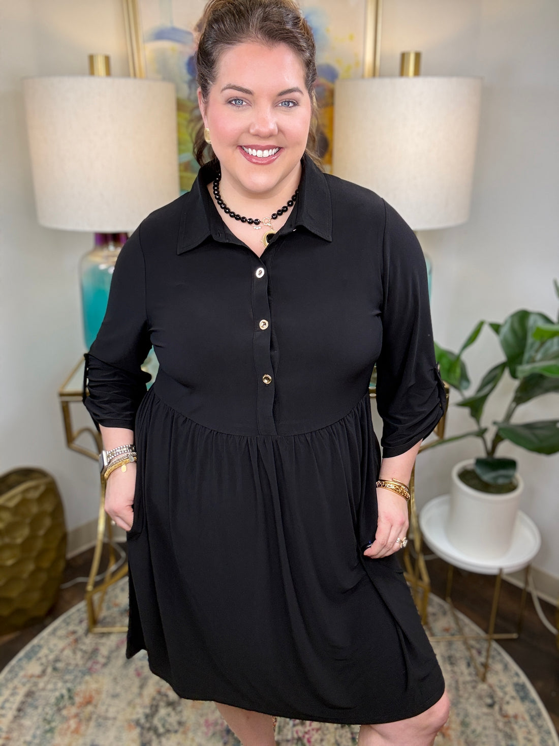 No Looking Back Curvy Dress-2 Colors