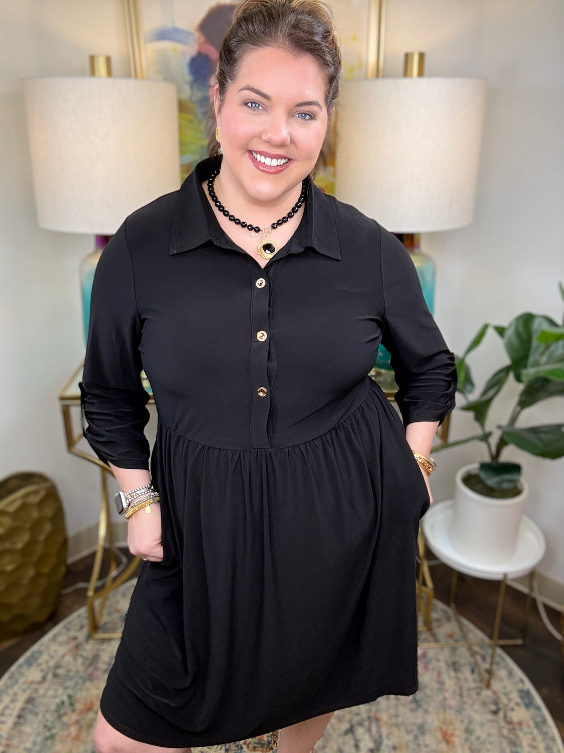 No Looking Back Curvy Dress-2 Colors
