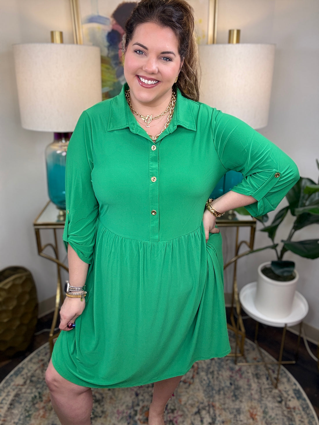 No Looking Back Curvy Dress-2 Colors