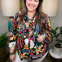 Far Away Places Curvy Top