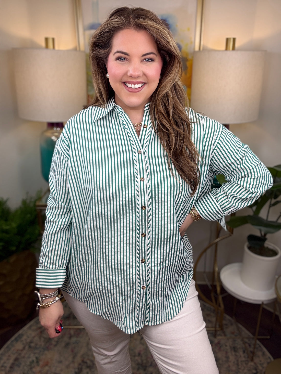 Momma Said Curvy Top-Green