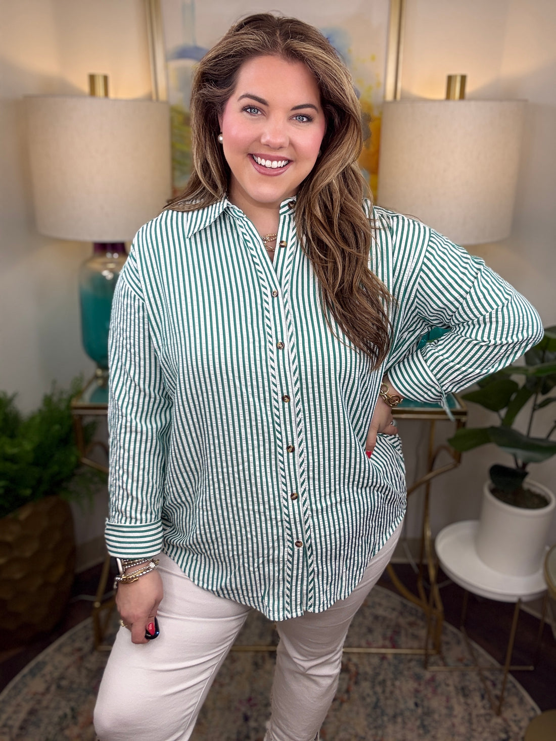 Momma Said Curvy Top-Green