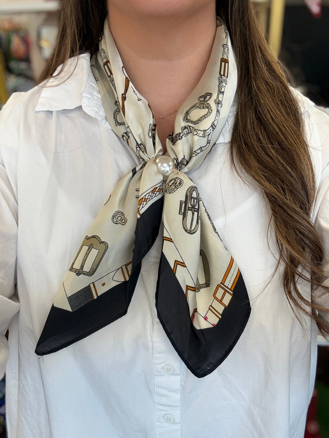 Pearl Scarf Necklace-18 Colors!