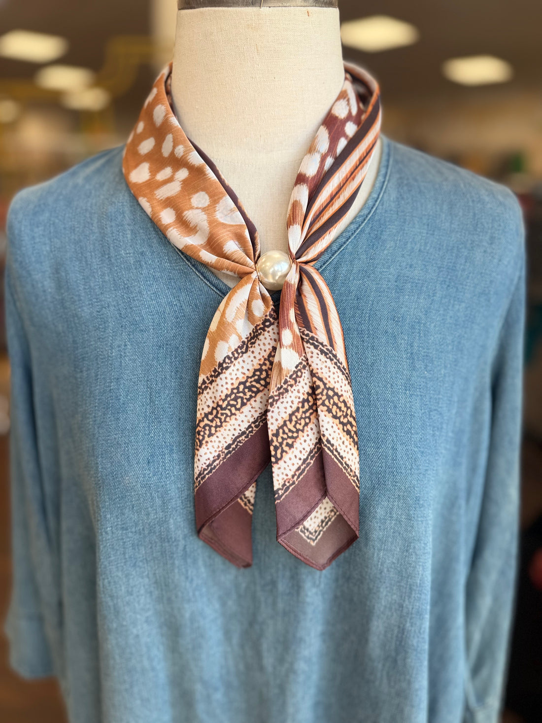 Pearl Scarf Necklace-25 Colors!