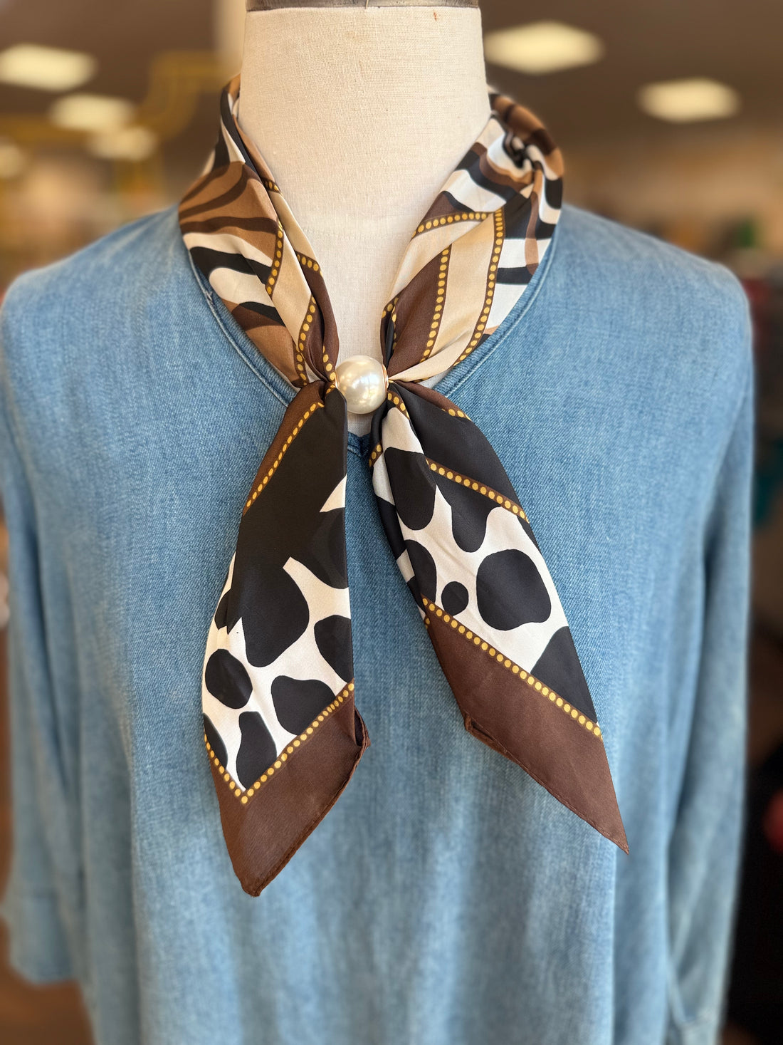Pearl Scarf Necklace-25 Colors!