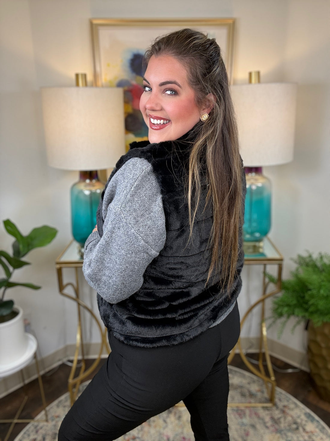 Charlaine Faux Fur Vest