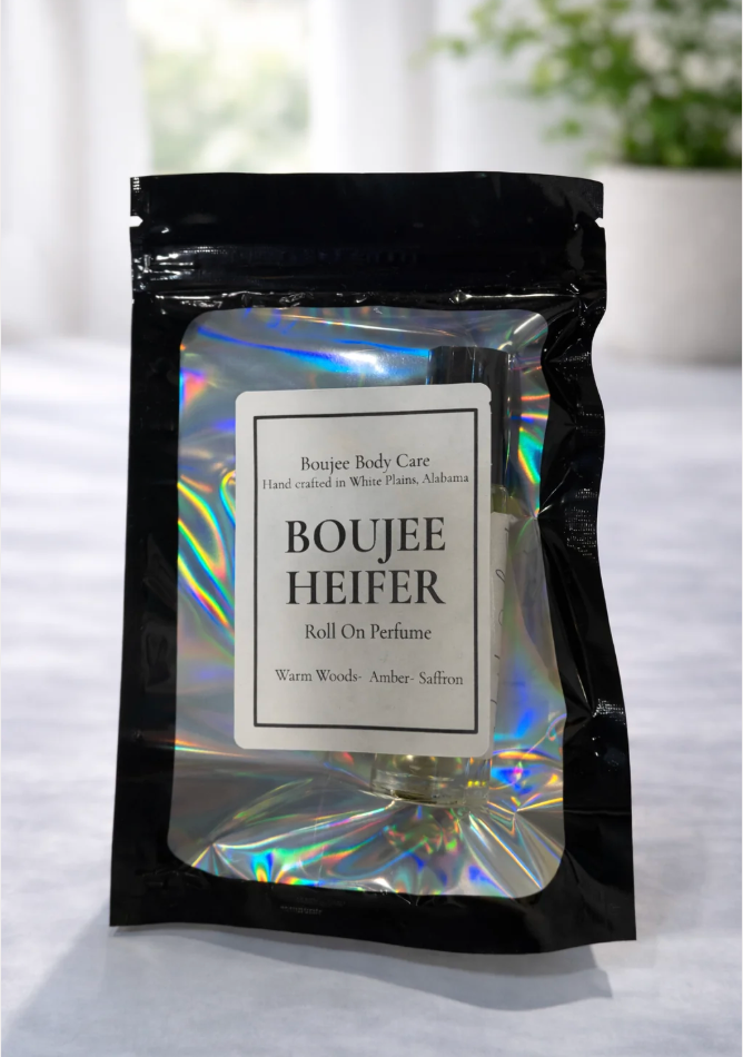 Heifer Home all-natural roll-on perfume in a 10 ml bottle