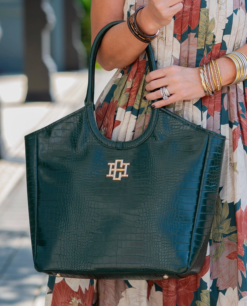 Caroline Hill | Bellamy Tote Hunter Green