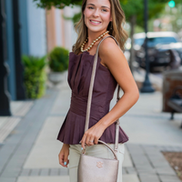 Caroline Hill | Breyer Bucket Bag Bronze