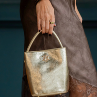 Caroline Hill | Breyer Bucket Bag Gold