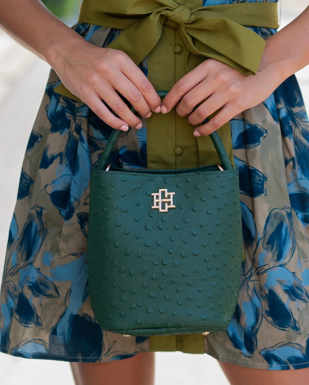 Caroline Hill | Breyer Bucket Bag Hunter Green