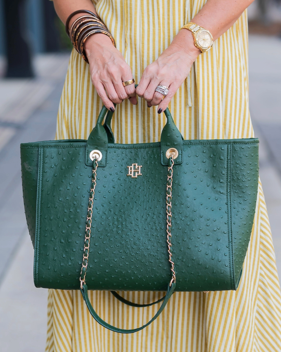 Caroline Hill | Missy Tote Hunter Green