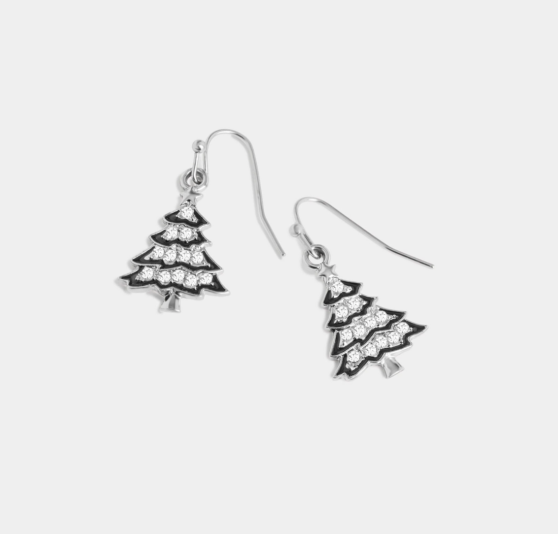 Glitzy Tree Earrings