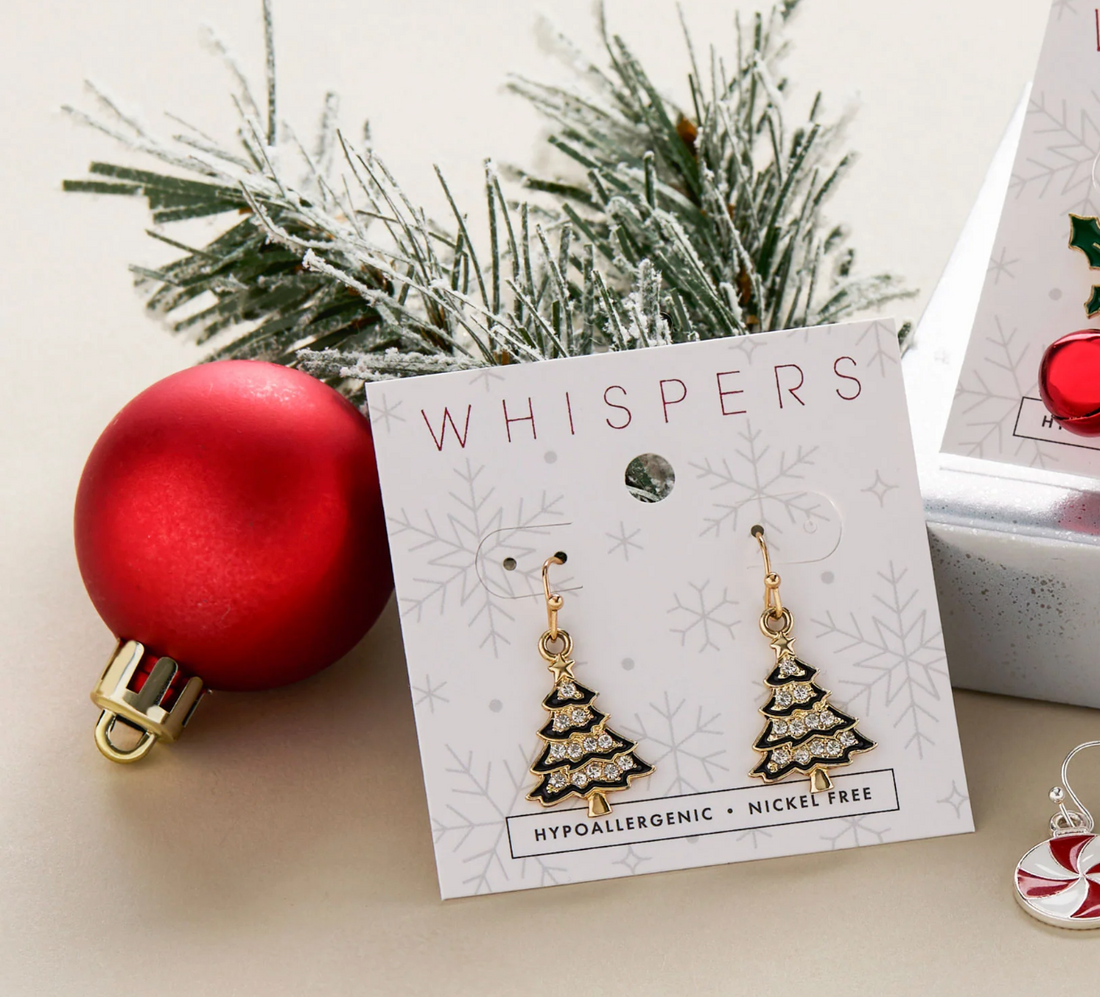 Glitzy Tree Earrings
