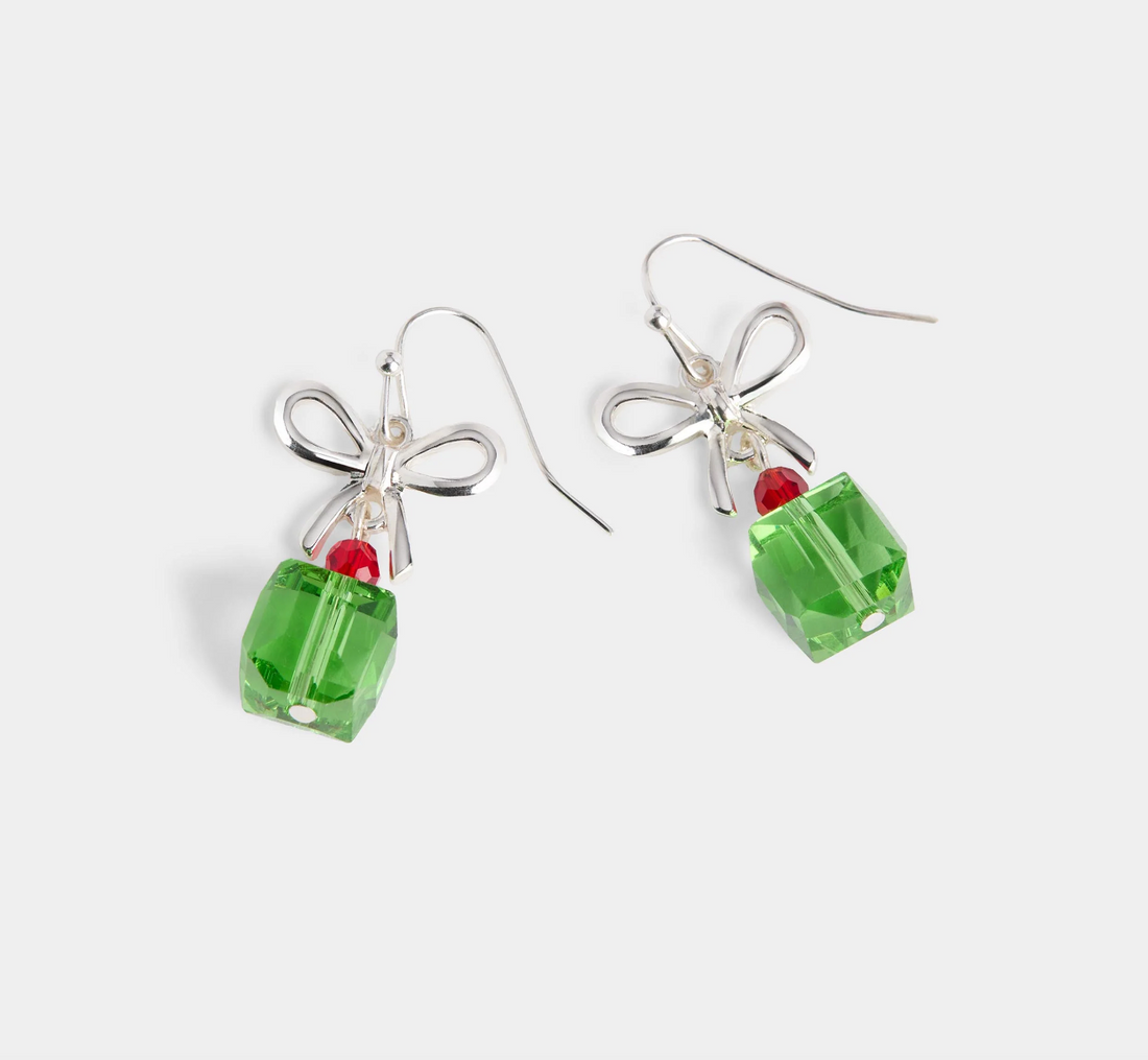 Present Bead Dangle Earrings