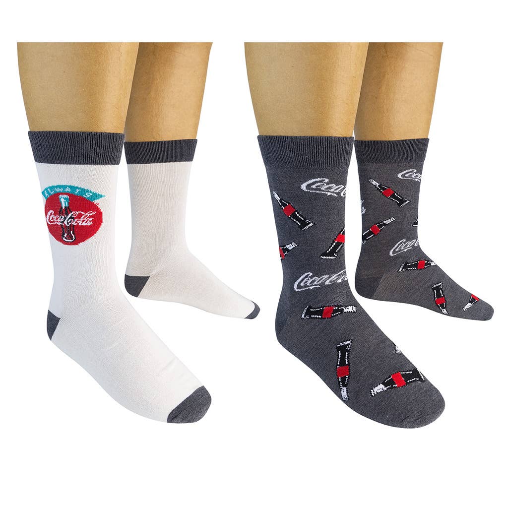 Funatic Socks - COCA COLA Socks (2-pk) - The Sock Dudes