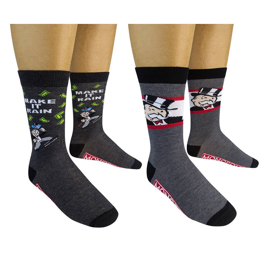 Funatic Socks - MONOPOLY Socks (2-pk) - The Sock Dudes