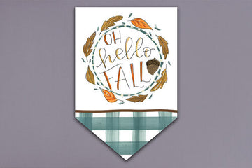 Oh Hello Fall Garden Flag