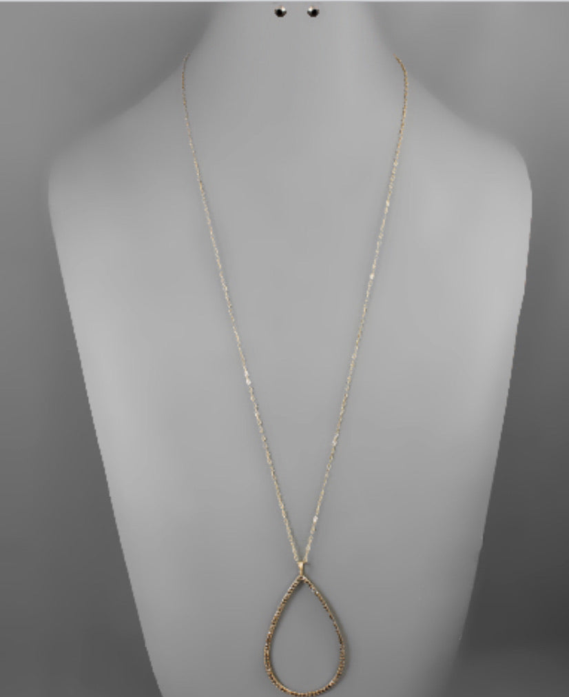 Teardrop Crystal Necklace