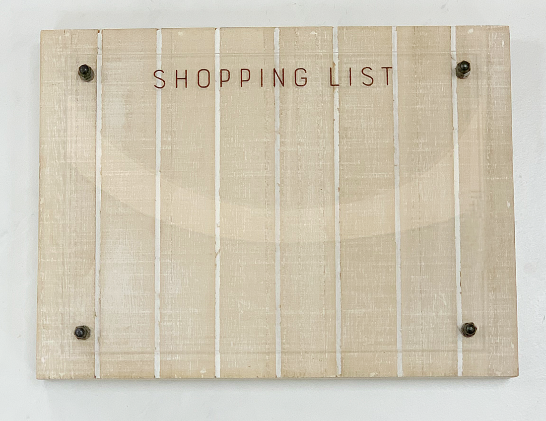 Acrylic Shopping List Block