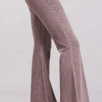Mineral Wash Bell Bottom Pants