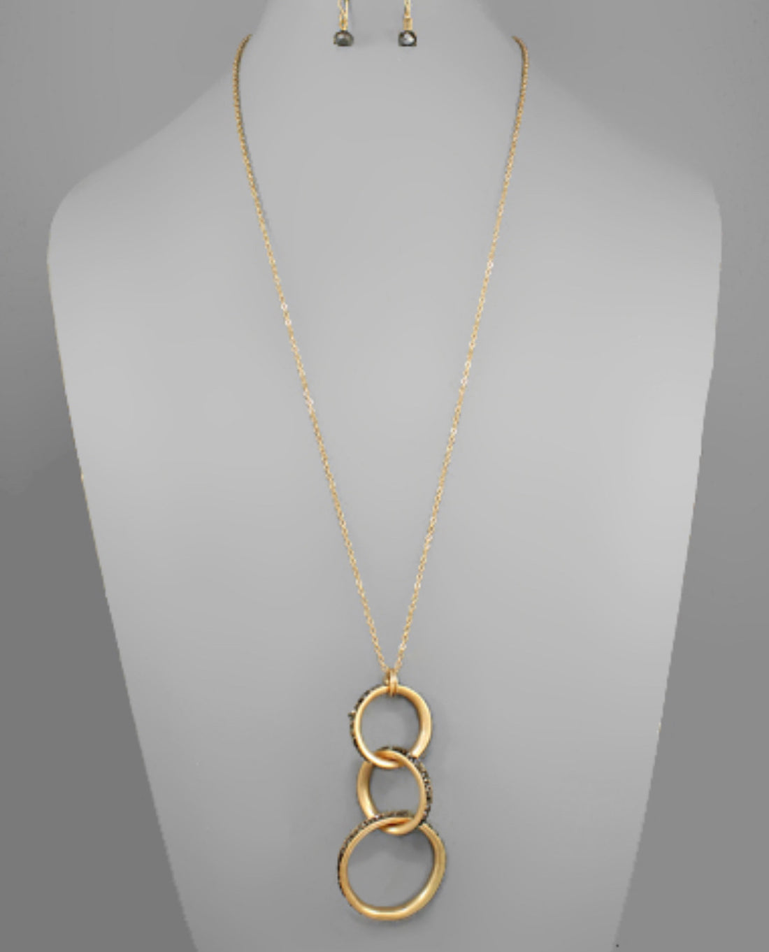 Linked Circle Necklace with Beads - The Sock Dudes
