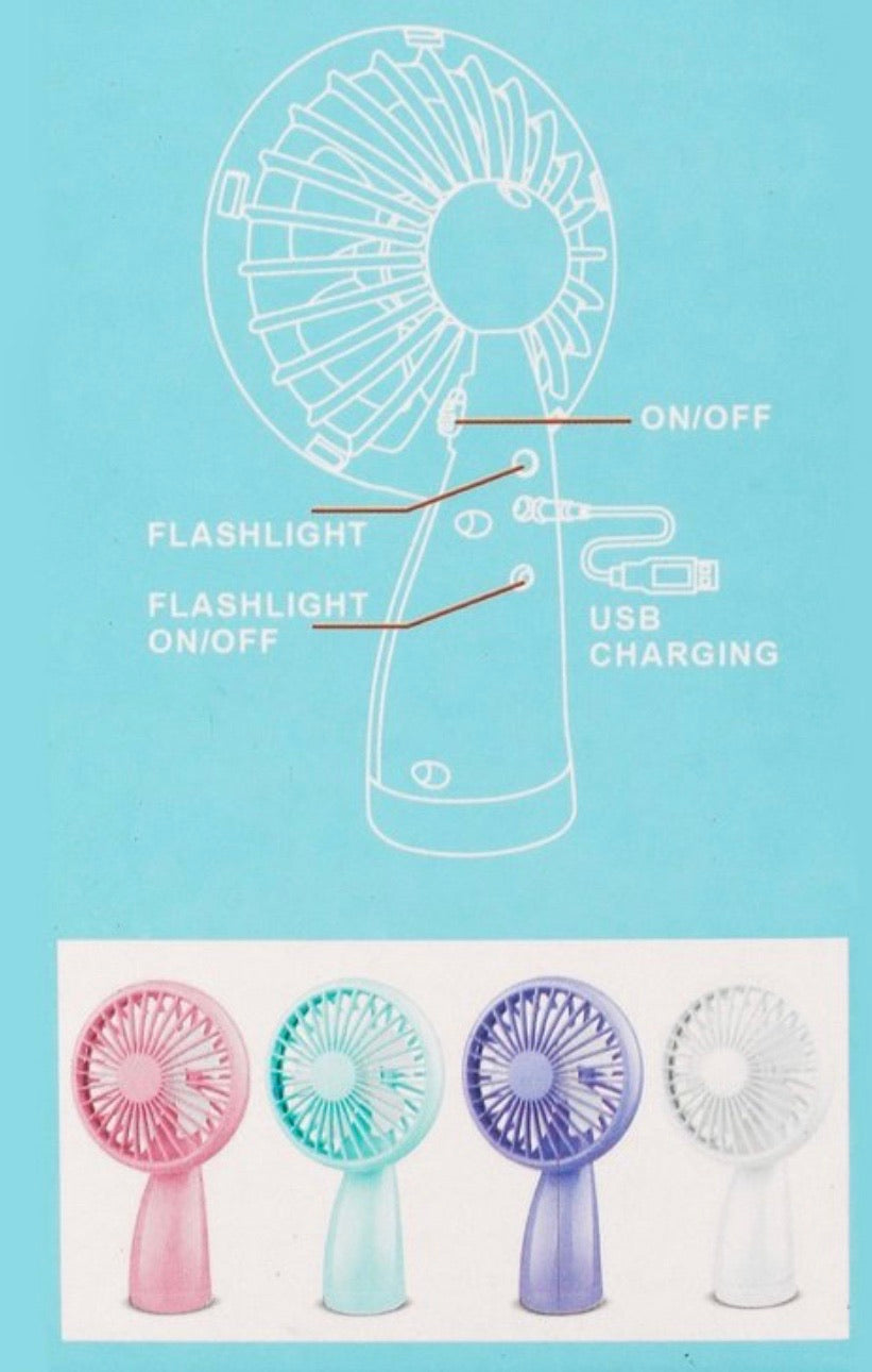 Mini Flashlight Fan
