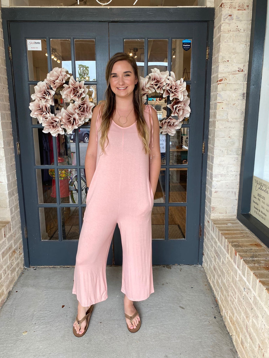 Tie Shoulder Jumpsuit
