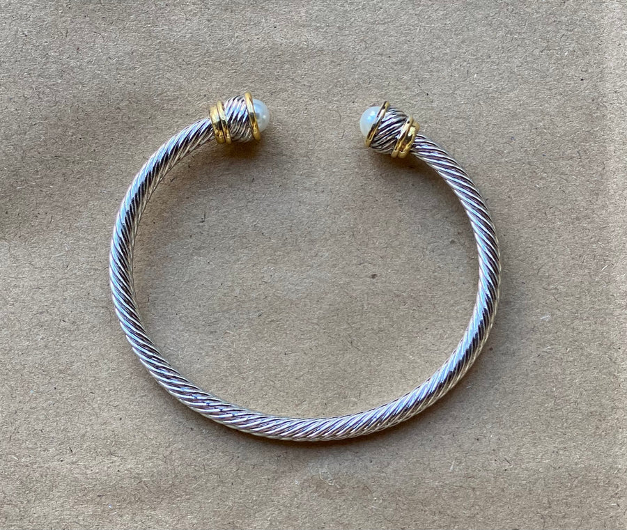 Cable Wire Cuff Bracelet