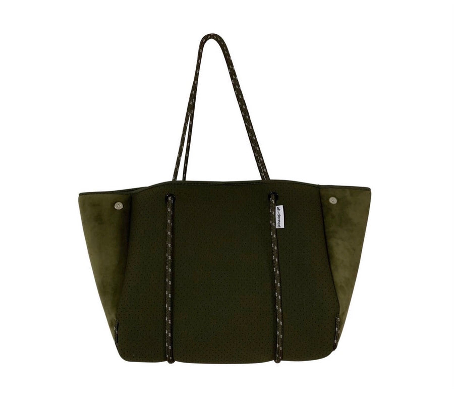 Neoprene Tote Bag with Velour Sides