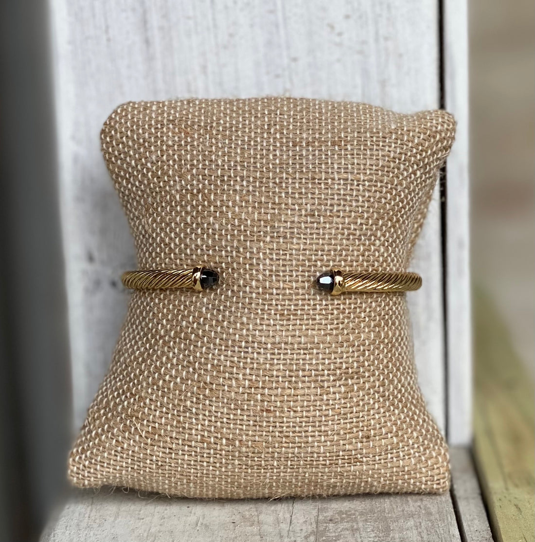 4 MM Cable Wire Cuff Gold