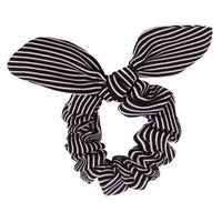 Striped Bow Scrunchy - The Sock Dudes