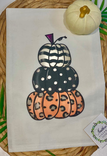 Pumpkin Stack Tea Towel